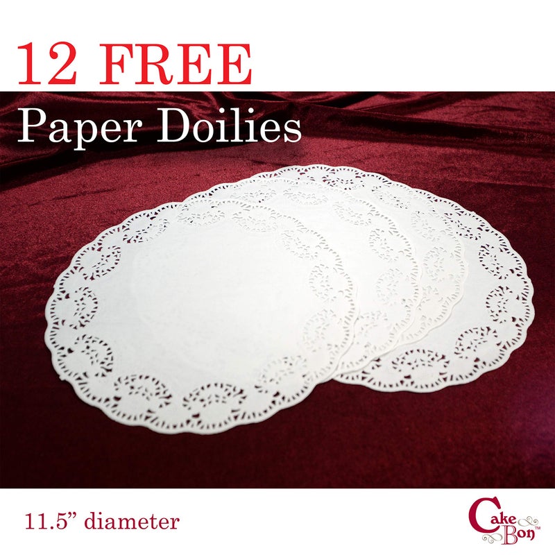 Cakebon Cake Stands - 12"" Silver with Faux Rhinestones for Cakes and Pastries - Lightweight Polystyrene Foam for Party, Sturdy Wedding Cake Stand - Image 4